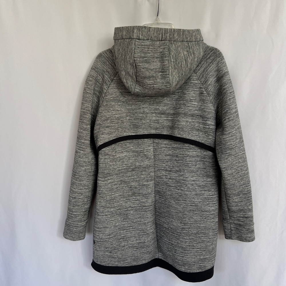 Lululemon Pick Your Path Hooded Jacket Gray Black Size 12 - Picture 6 of 16